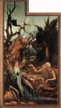 renaissance Ölbilder verkaufen - Sts Paul und Antonius in der Wüste Renaissance Matthias Grunewald